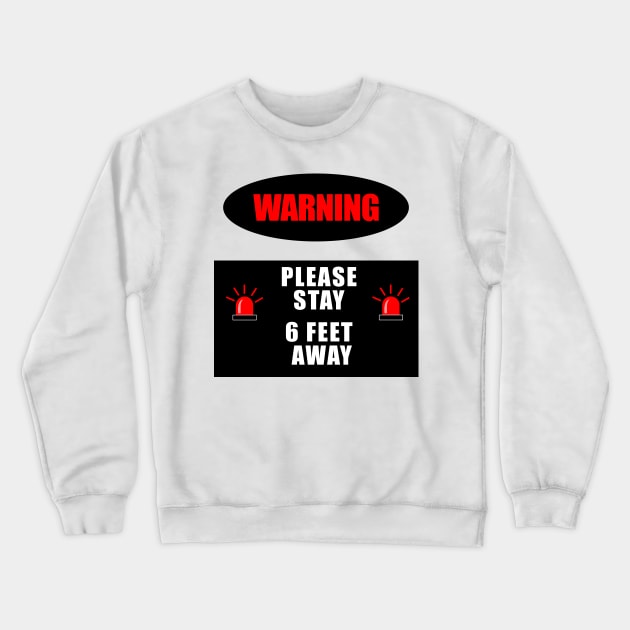 Warning Crewneck Sweatshirt by peekxel